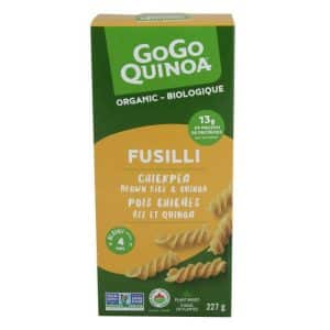 ORGANIC CHICKPEAS, BROWN RICE AND QUINOA FUSILLI