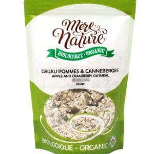 Gruau Pommes et Canneberges Biologique (MÈRE NATURE)
