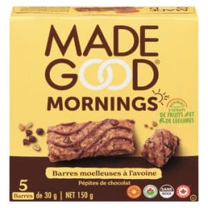 Barres Moelleuses Avoine & Chocolat Biologique (MADE GOOD)